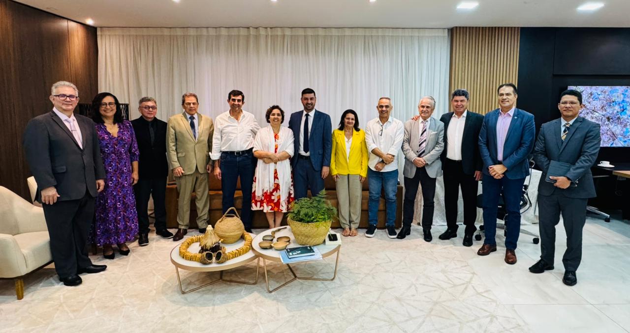 Harmonia institucional marca visita do presidente da Aleac e de representantes do Governo ao TCE e MPC-AC