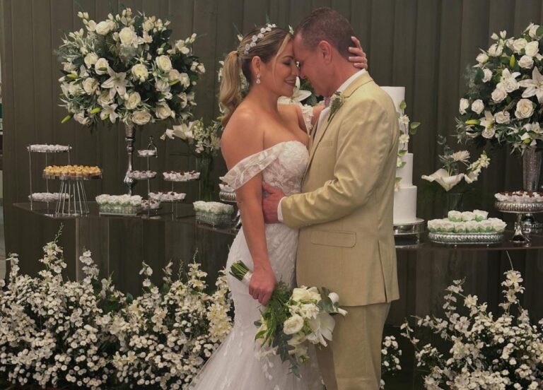 Coluna da Beth: sob encanto e elegância, Wolney Paiva e Lene Holanda dizem ‘sim’ no Terra Verde; VEJA FOTOS