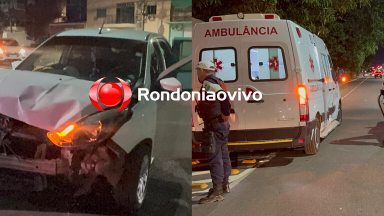 Ambulância atravessa semáforo e causa grave acidente, deixando uma pessoa ferida em Porto Velho