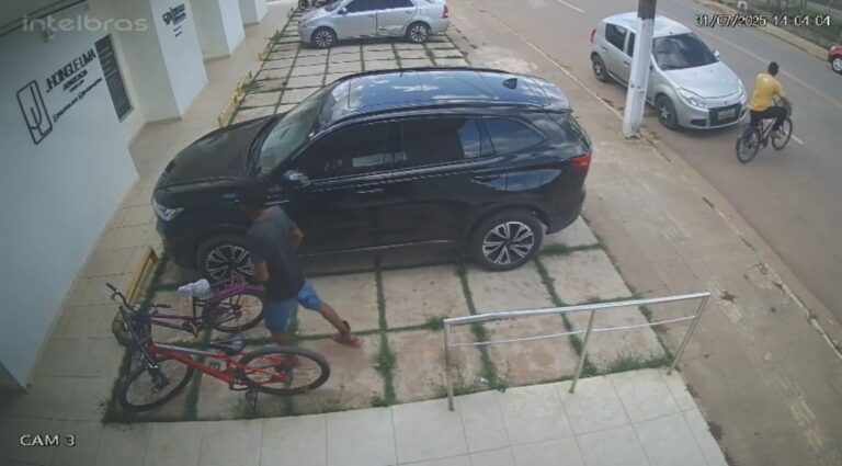 VĂdeo: monitorado Ă© flagrado furtando bicicleta em clĂnica no interior do Acre