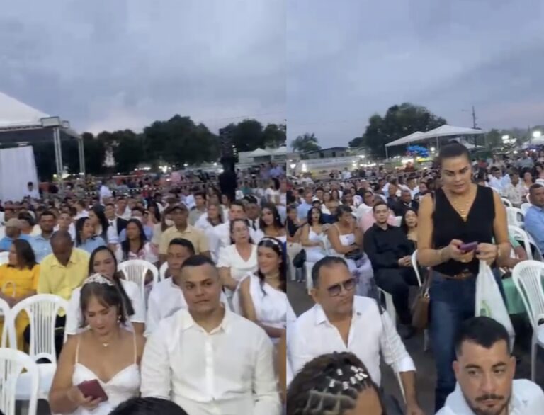 Casamento coletivo celebra 382 uniões no Projeto Cidadão da ExpoAcre 2025