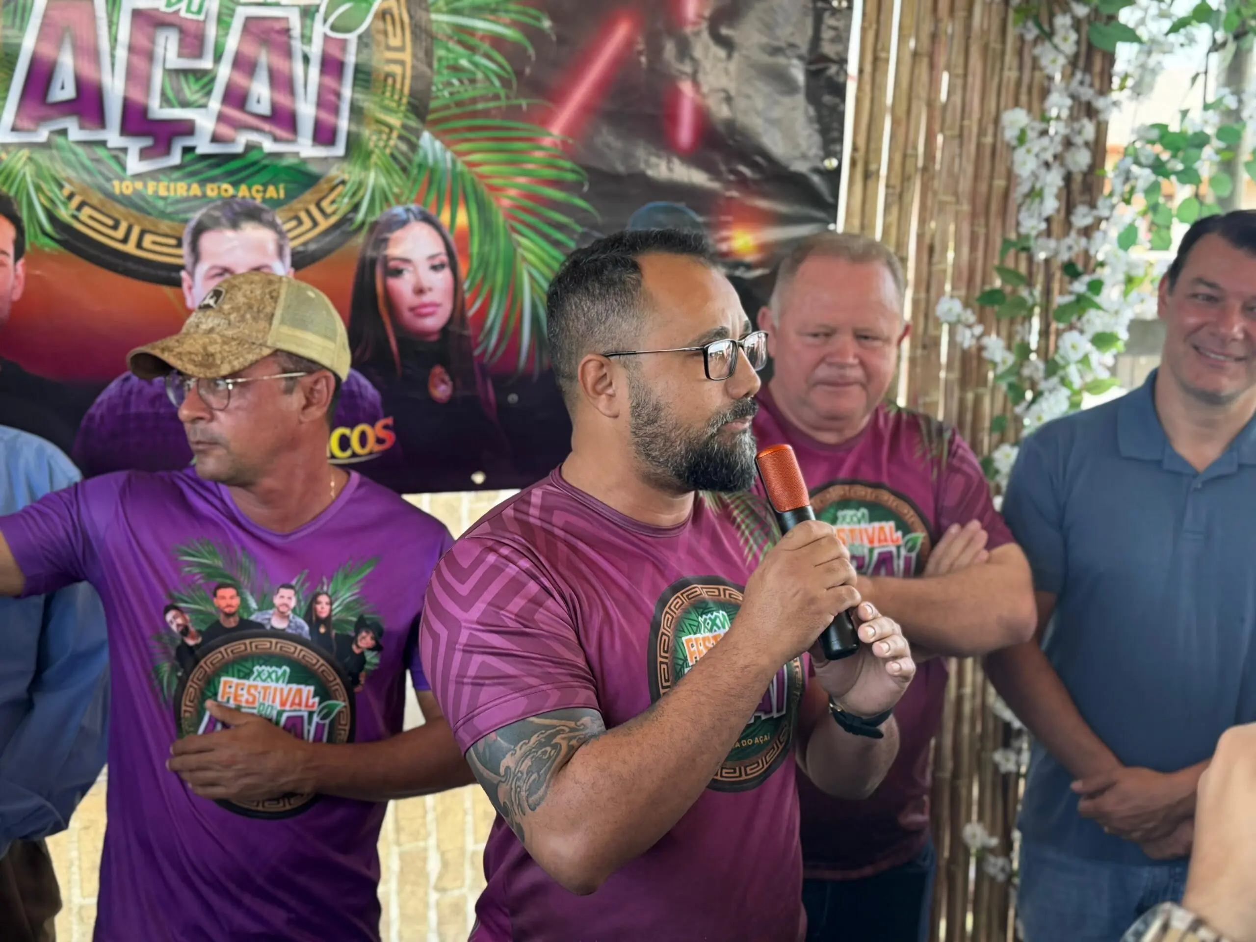 Railson promove café da manhã de abertura oficial do Festival do Açaí 2025, em Feijó