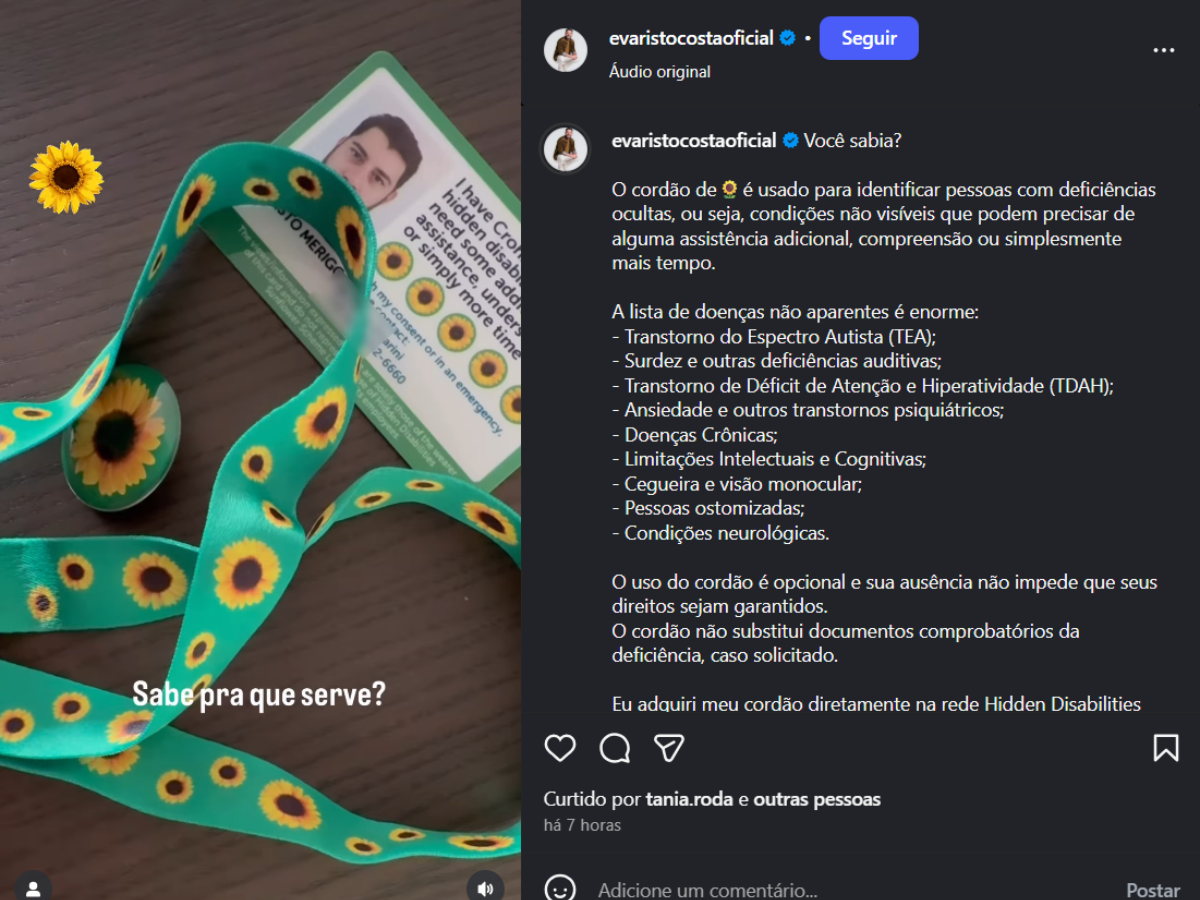 diagnosticado-com-doenca-de-crohn,-evaristo-costa-explica-uso-do-cordao-de-girassol