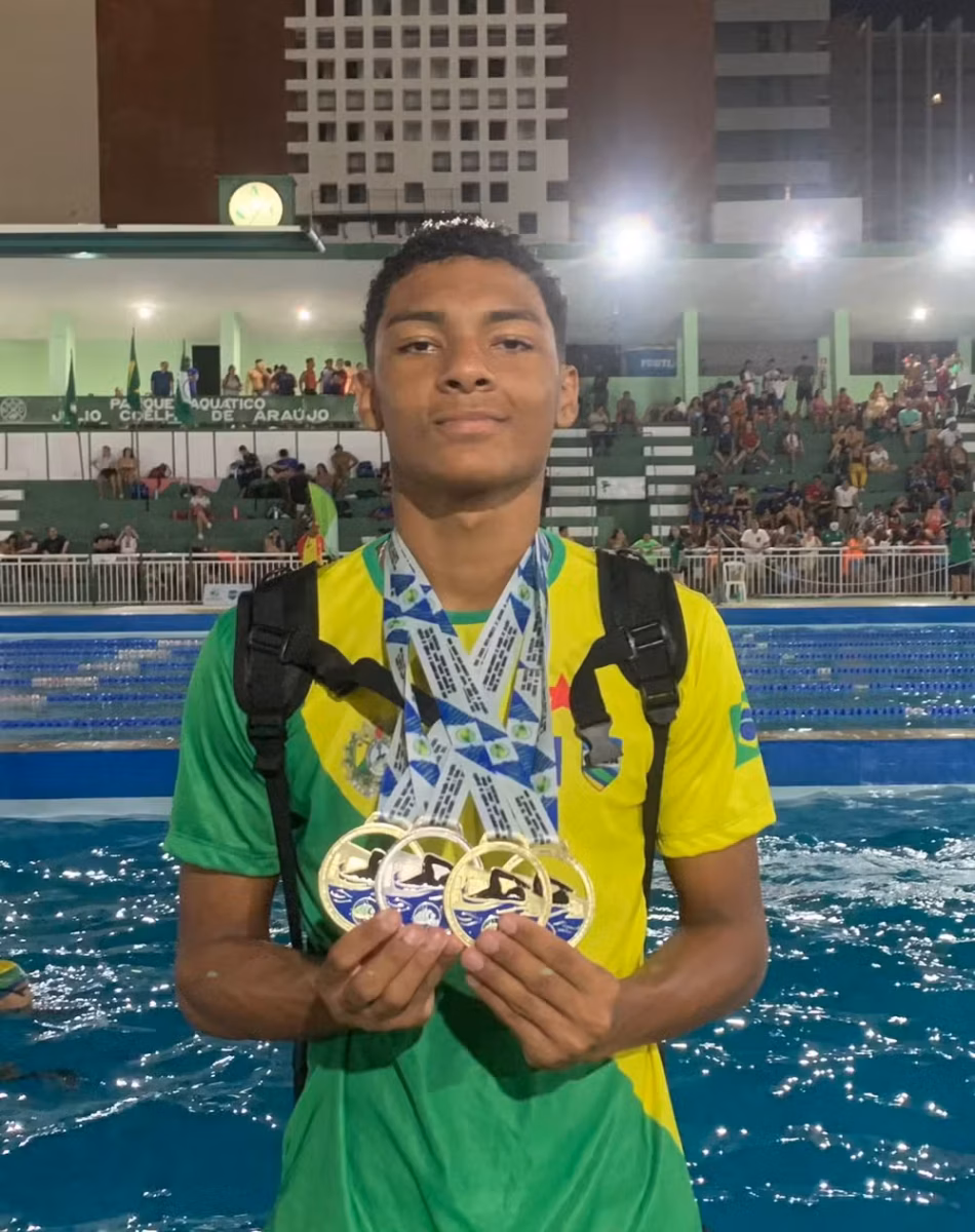 Pela primeira vez na história, um atleta acreano é convocado para Seleção Brasileira de Natação Pela primeira vez na história, um atleta acreano é convocado para Seleção Brasileira de Natação