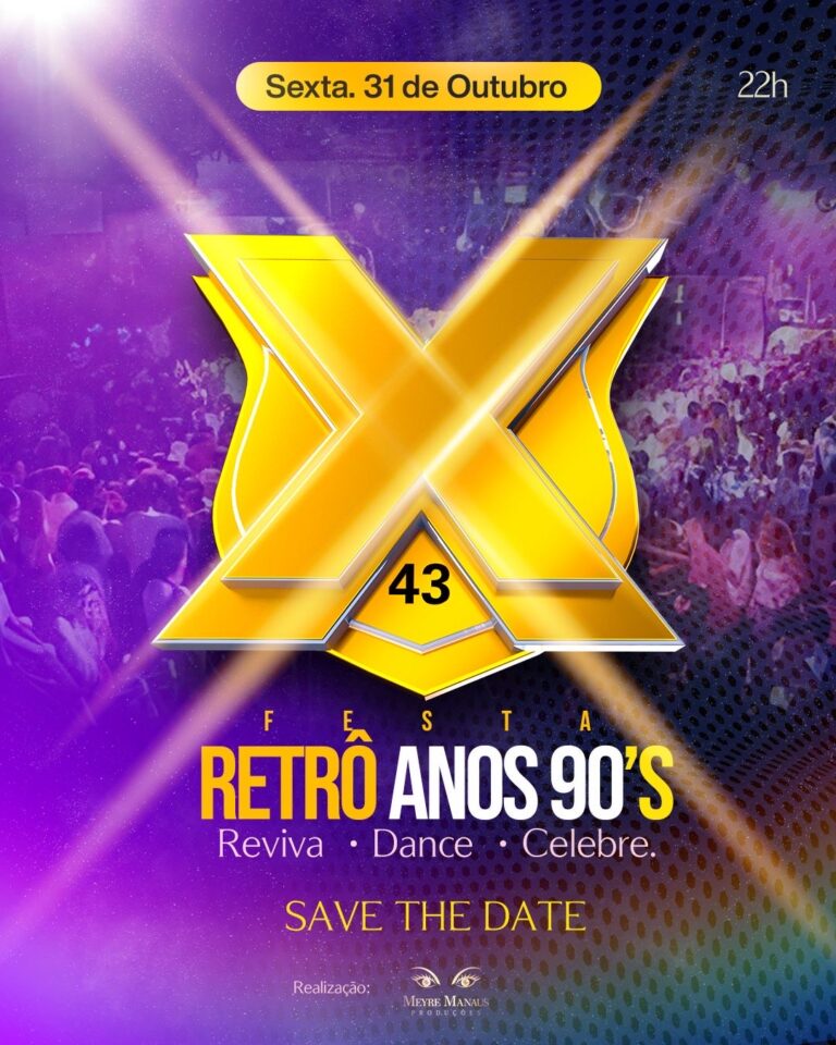 Coluna da Kelly Kley: Boate X43 será palco da tão esperada X43 Retrô Anos 90’s em Rio Branco