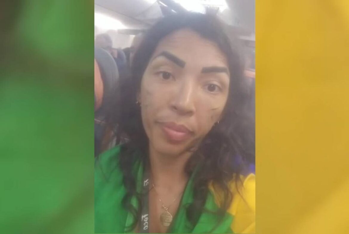 saiba-quem-e-a-mulher-enrolada-em-bandeira-do-brasil-que-fez-barraco-em-aviao