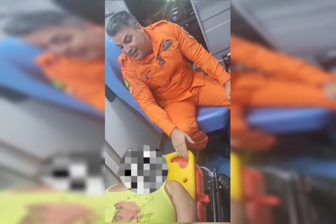 video-emocionante:-bombeiro-canta-para-acalmar-paciente-em-crise