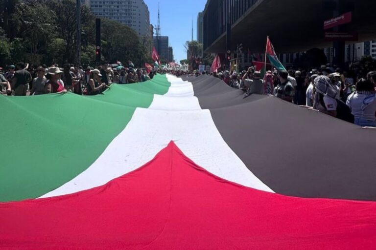 em-apoio-a-palestina,-manifestantes-vao-a-paulista-pedindo-cessar-fogo