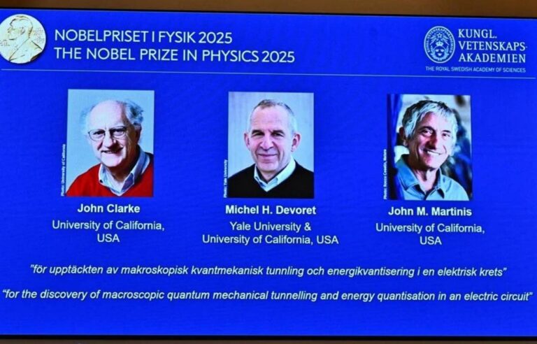 Nobel de Física 2025 vai para trio por desvendar efeitos quânticos