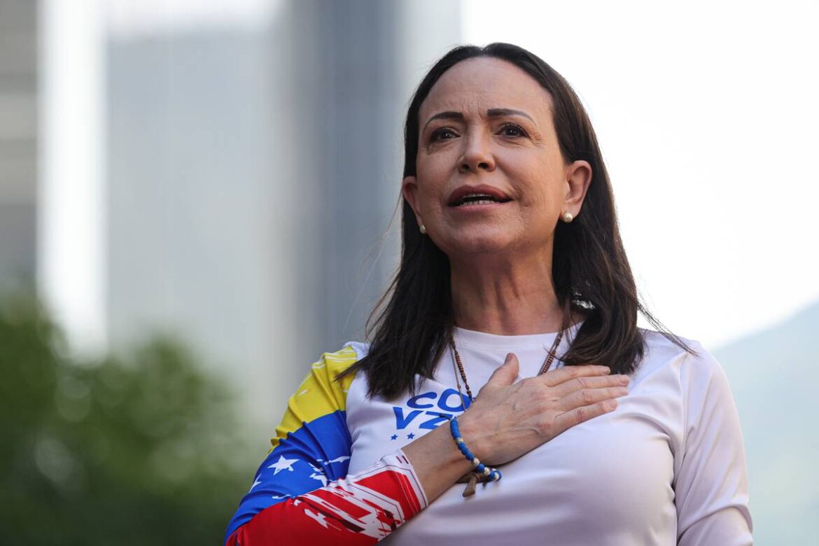 lider-da-oposicao-na-venezuela,-maria-corina-machado-leva-nobel-da-paz