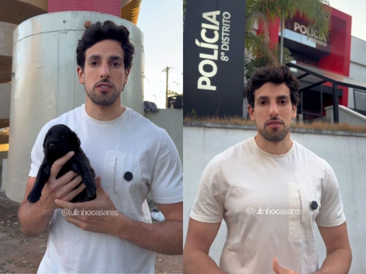 julinho-casares-e-lara-silva,-filha-de-faustao,-trocam-presentes-por-mais-de-4-toneladas-de-racao