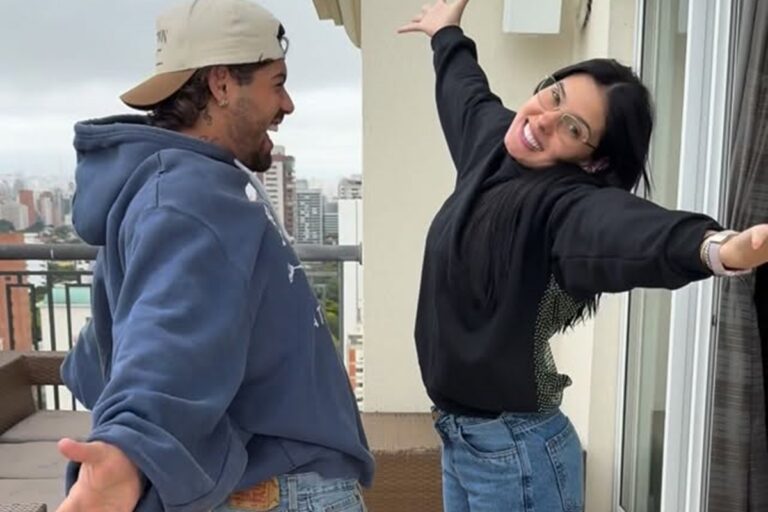 Fotos: veja o primeiro beijo de Ana Castela e Zé Felipe no SBT