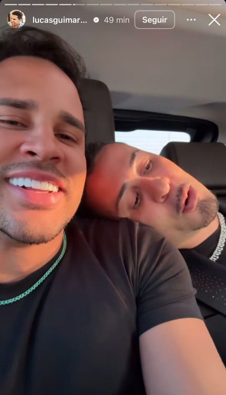 Carlinhos Maia e Lucas Guimarães chegam juntos de helicóptero no casamento de Mari Fernandez