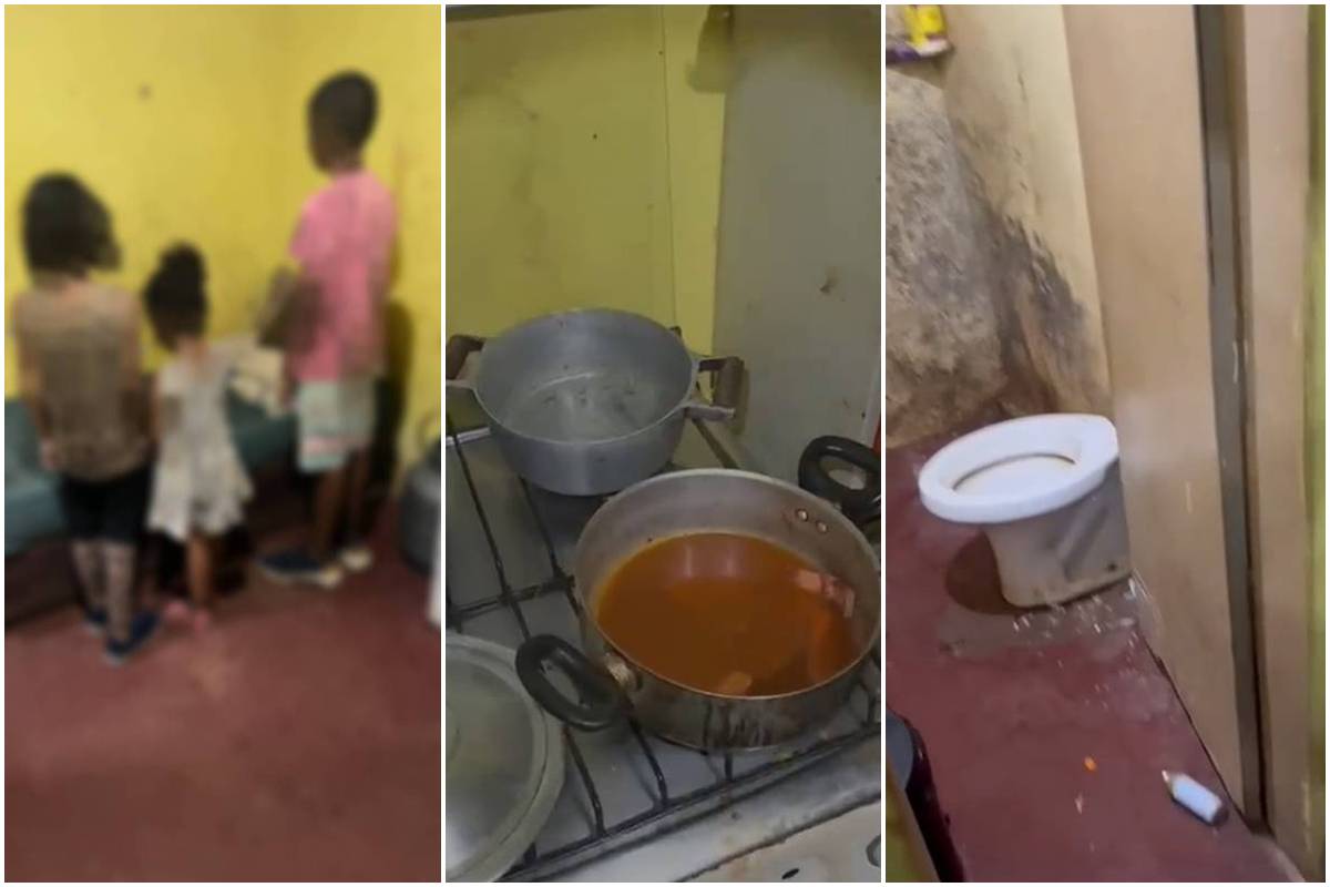mae-e-presa-por-deixar-tres-filhos-sem-comida-e-dormindo-no-chao;-veja