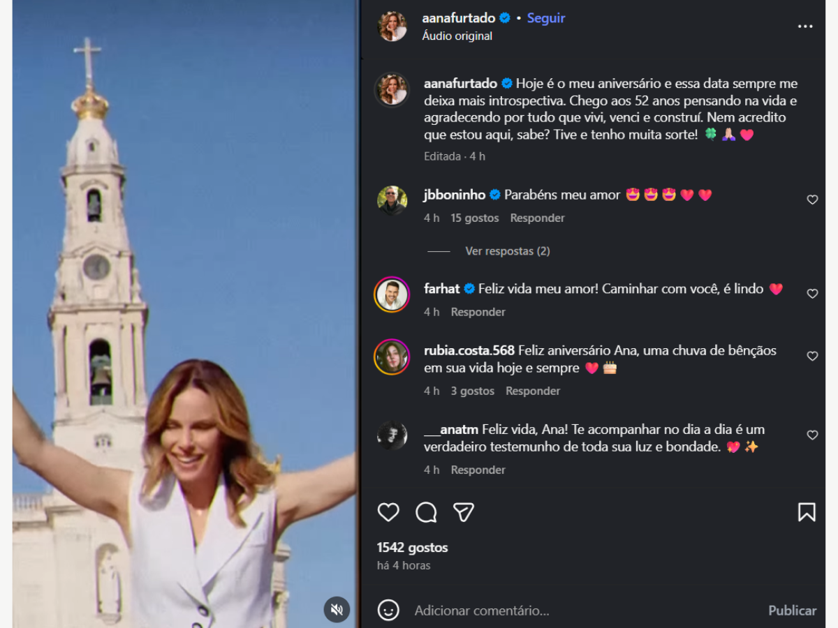 ana-furtado-completa-52-anos-e-comemora:-“nem-acredito-que-estou-aqui”