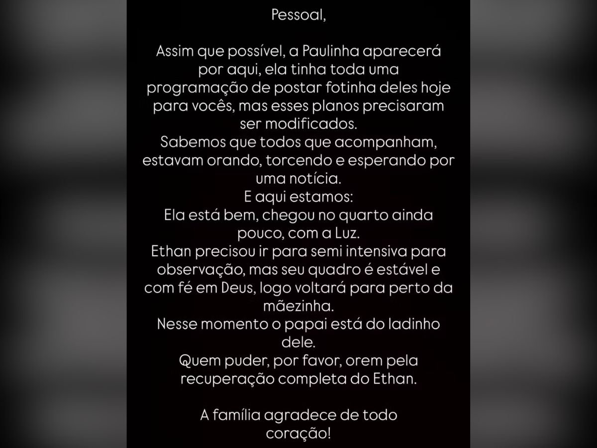 nascem-os-filhos-gemeos-da-ex-bbb-paulinha-leitte;-um-esta-na-semi-intensiva