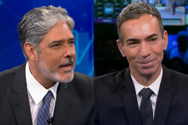 Veja o momento em que Bonner se despede do JN e passa bastão a Tralli