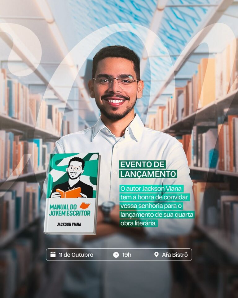 Escritor Jackson Viana lança “Manual do Jovem Escritor” no Acre