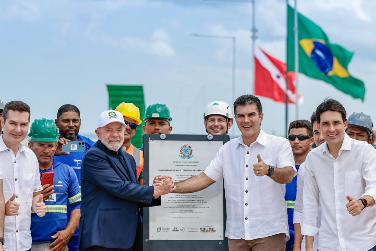 cop30:-lula-inaugura-obras-de-porto-que-recebera-navios-hotel-em-belem