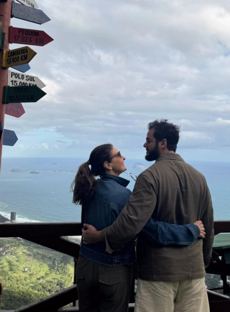 Fátima Bernardes celebra oito anos de namoro com Túlio Gadêlha: “Que continue assim”
