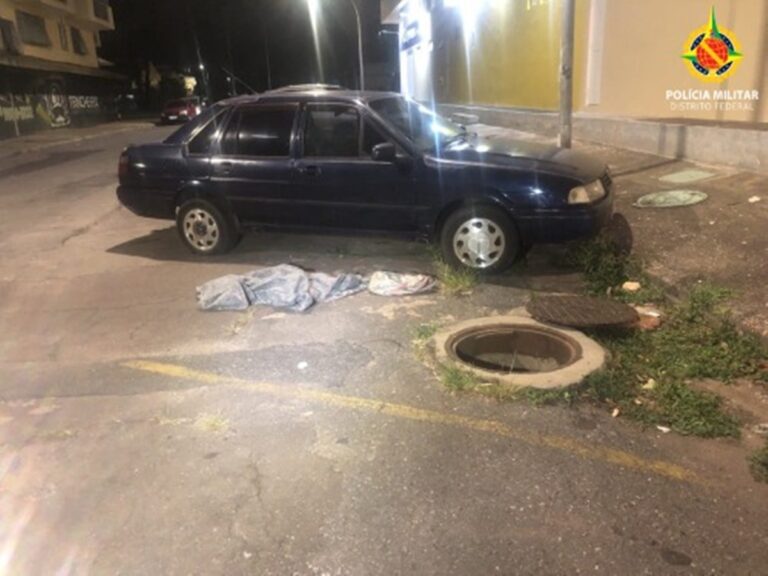 PM flagra três homens tentando furtar cabos de energia na Asa Norte