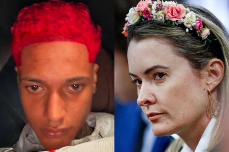 Oruam reage a foto de JĂșlia Zanatta posando em âtronoâ com fuzis