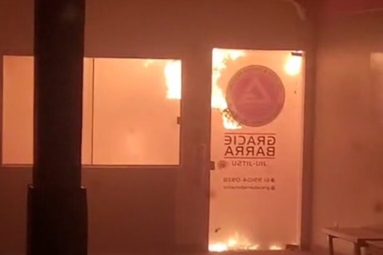 Academia Gracie Barra fica destruĂda apĂłs incĂȘndio no Jardim BotĂąnico