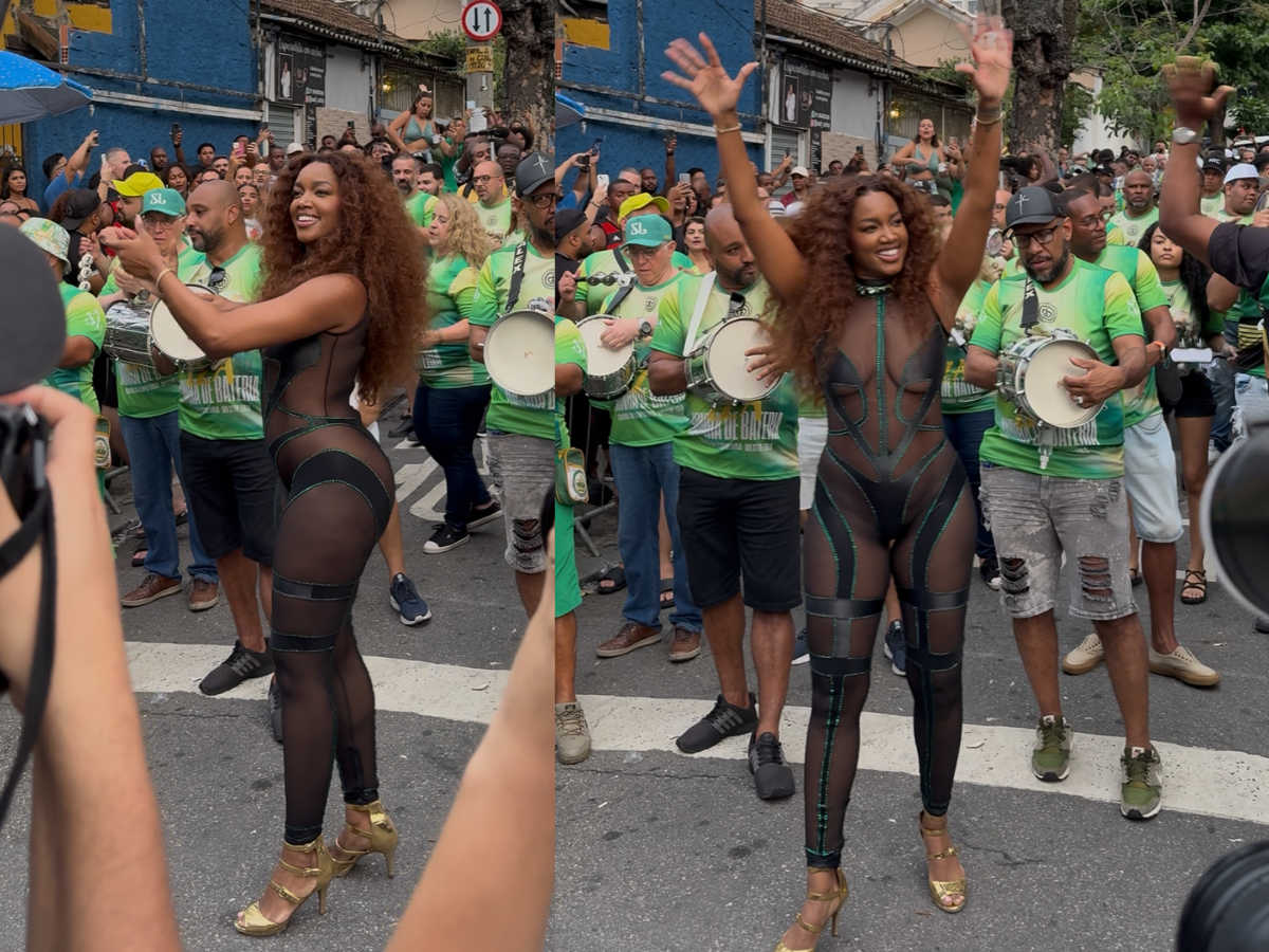 Iza se joga em ensaio de rua da Imperatriz Leopoldinense para o Carnaval 2026