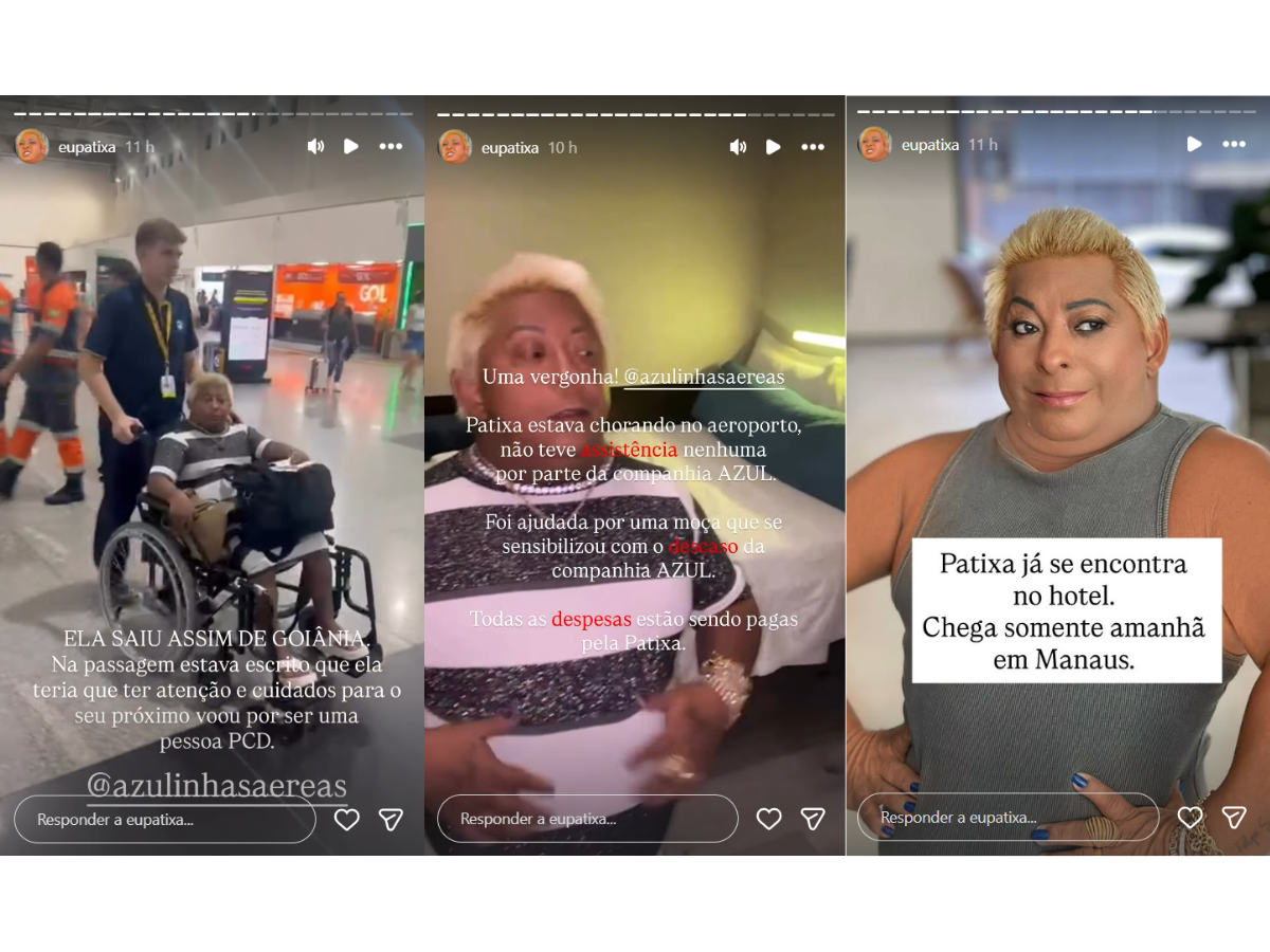 Patixa Teló perde voo e denuncia descaso em aeroporto