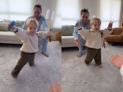 Virginia registra José Leonardo dando os primeiros passos e encanta a web