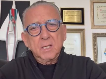 Galvão Bueno atualiza estado de saúde após diagnóstico de pneumonia viral