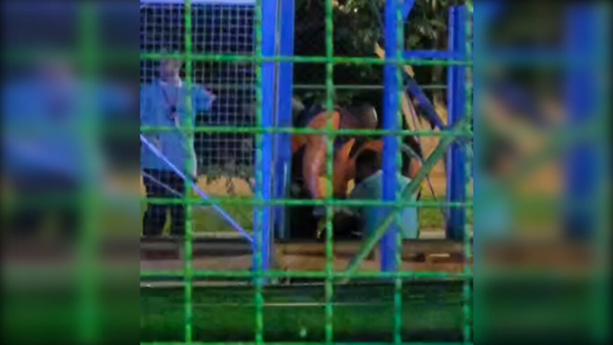 nicolandia:-funcionario-fica-ferido-ao-cair-e-bater-rosto-em-brinquedo