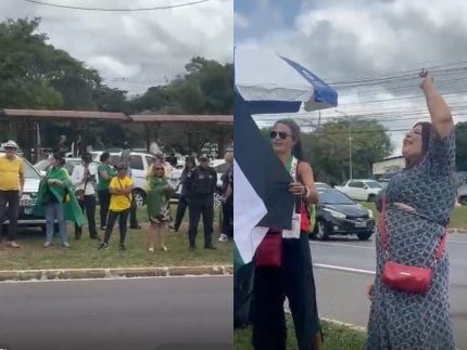 comemoracoes-e-embates:-saiba-como-esta-a-movimentacao-na-porta-da-pf-apos-prisao-de-bolsonaro