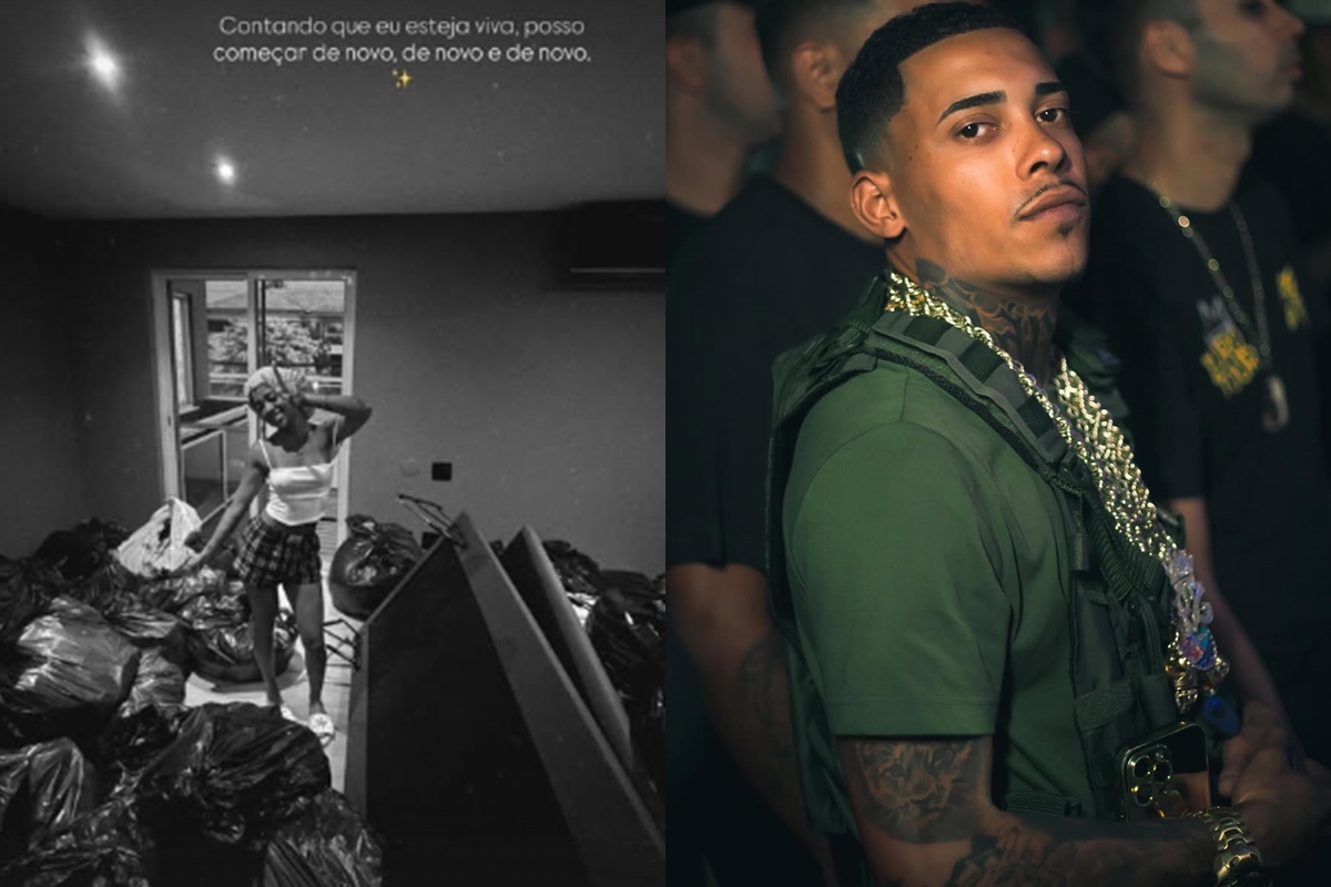 vivi-noronha-mostra-pertences-em-sacos-de-lixo-apos-fala-de-poze