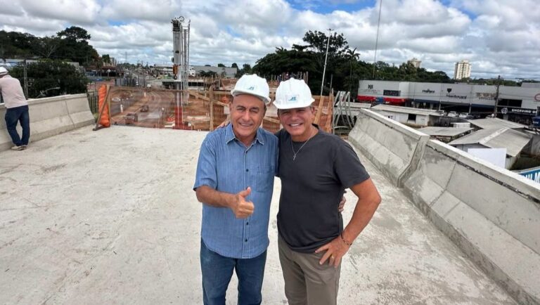 Marcio Bittar e Bocalom visitam obras do Mercado Elias Mansour e do viaduto da AABB