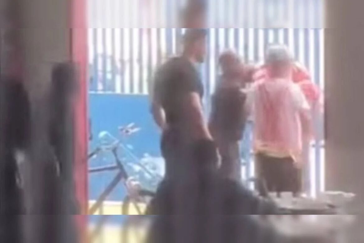 confusao-em-restaurante-termina-com-seguranca-ferido;-veja-video