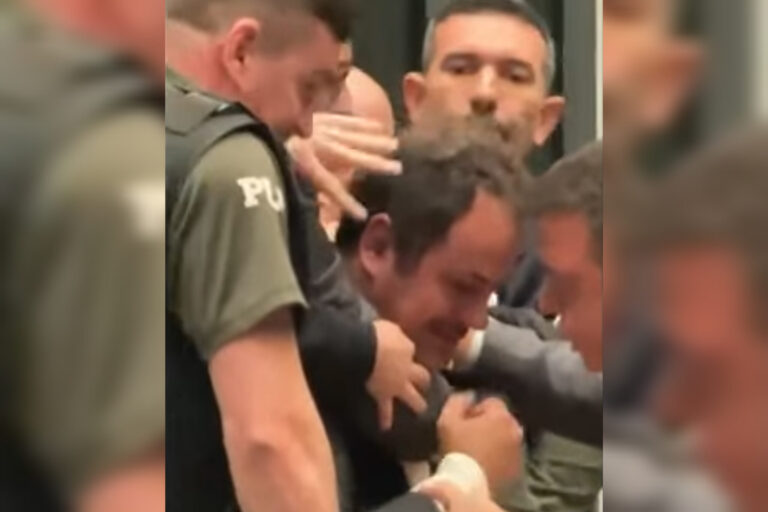 Braço lesionado e paletĂł rasgado: Ă PCDF, Glauber Braga detalha dia de fĂșria na CĂąmara