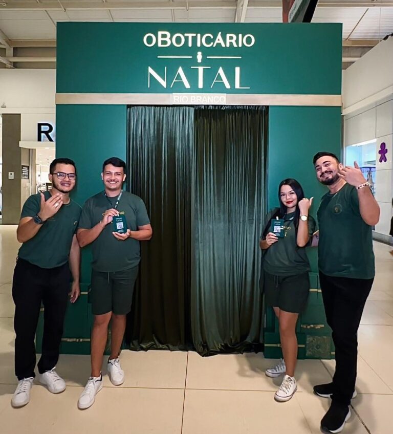 O Boticário traz caixa gigante de presente para o Natal de Rio Branco