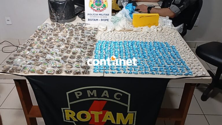 Mulher é presa e leva policiais a esconderijo com grande quantidade de drogas no bairro Montanhês