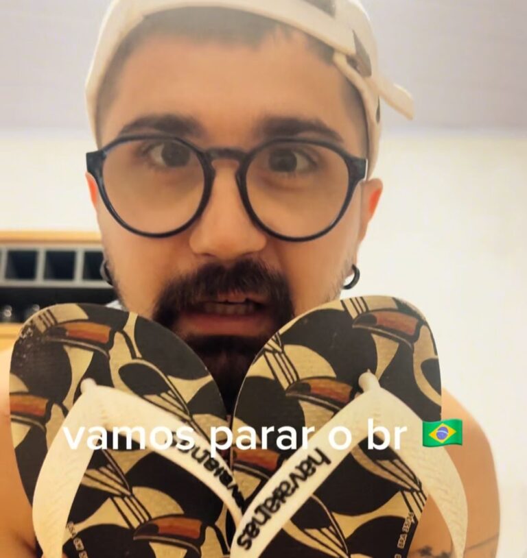 Comediante Geovany Calegário se pronuncia sobre polêmica envolvendo a Havaianas