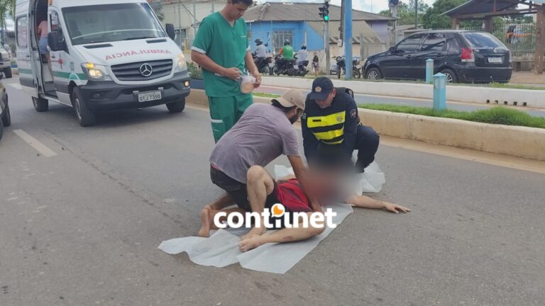 Adolescente é atropelado por moto na Via Chico Mendes e sofre traumatismo craniano; confira