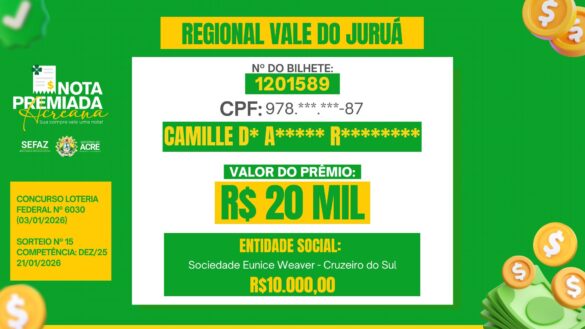 Nota premiada – janeiro