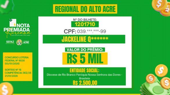 Nota premiada – janeiro