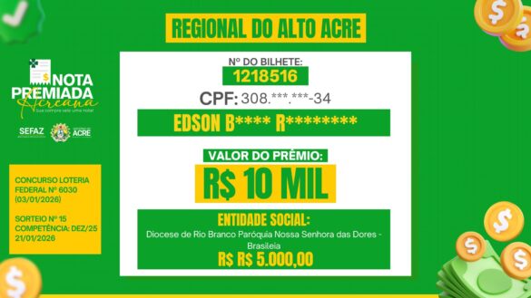 Nota premiada – janeiro