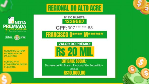 Nota premiada – janeiro