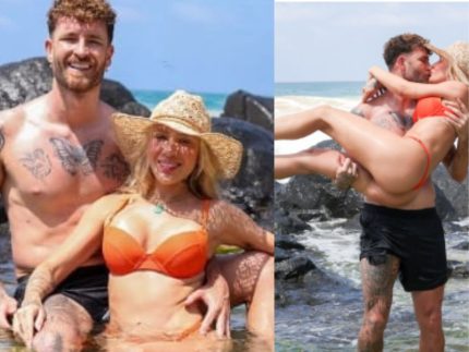 em-clima-de-despedida,-karoline-lima-e-leo-pereira-fazem-ensaio-em-noronha