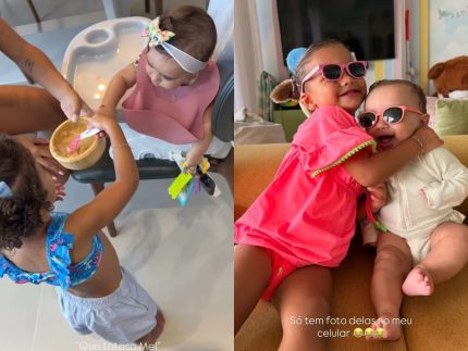 bruna-biancardi-encanta-ao-mostrar-mavie-dando-comida-na-boca-da-irma,-mel