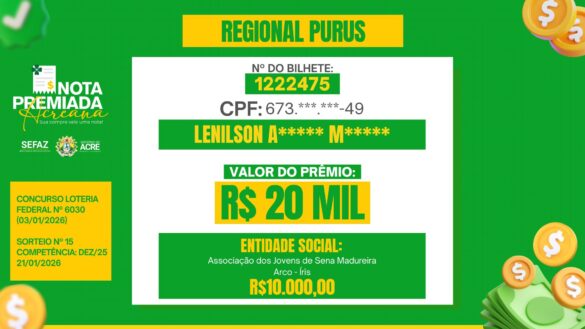 Nota premiada – janeiro