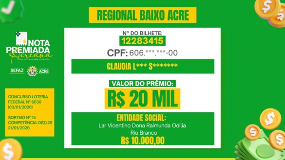 Nota premiada – janeiro