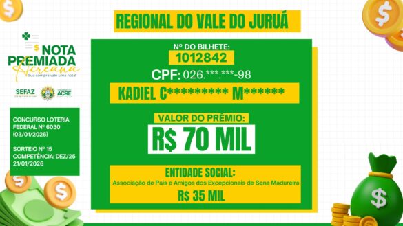 Nota premiada – janeiro